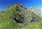 IMG_16766  -  <strong>L'arête Pointe de Chamosseran - Mont d'Armenaz. A droite, le Pécloz</strong>	<br/>Montailleur (73) - Juillet 2014