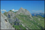 IMG_16795  -  <strong>Le Mont de la Coche et l'Arcaloz, vus du col entre Armenaz et Pécloz</strong>	<br/>Ecole et Montailleur (73) - Juillet 2014