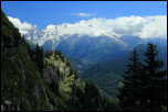 5D3_07170  -  <strong>Dérochoir - Platé<br/>Rayon de soleil face aux trois Mont Blanc</strong> <br/>Passy - Juillet 2017