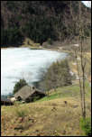 IMG_30998  -  <strong>Chalets d'Ardens<br/>Le Lac des Plagnes encore gelé.</strong> <br/>Abondance - Avril 2016