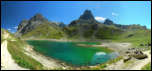 IMG_36371-36383  -  <strong>Pointe des Cerces<br/>Le Lac du Grand Ban, la Pointe des Cerces est au fond au centre.</strong>	<br/>Valloire - Septembre 2016