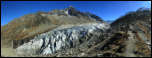 5D3_10311-10316  -  <strong>Lognan - Glacier d'Argentière<br/>Panorama depuis le sommet de la moraine glacière avec : Le Bec Rouge, L’ Aiguille du Chardonnet, l’Aiguille d’Argentière, le Mont Dolent, la Pointe du Domino, le Triolet, l’Arête des Rochassiers , les Courtes, la Tour des Courtes, les Droites, l’Aiguille Verte</strong> <br/>Chamonix - Octobre 2017