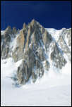 IMG_22010  -  <strong>L'Aiguille du Diable (face est du Mont Blanc du Tacul) avec à droite, le couloir Gervasutti.</strong></br> Chamonix - Avril 2015
