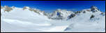 IMG_22038-22043  -  <strong>Panorama depuis le Glacier du Géant : Pointe Lachenal, Aiguille du Midi, Gros Rognon, Aiguille du Plan, Dent du Requin, Les Drus, Aiguille Verte, les Droites, les Courtes, Dent du Géant.</strong></br> Chamonix - Avril 2015