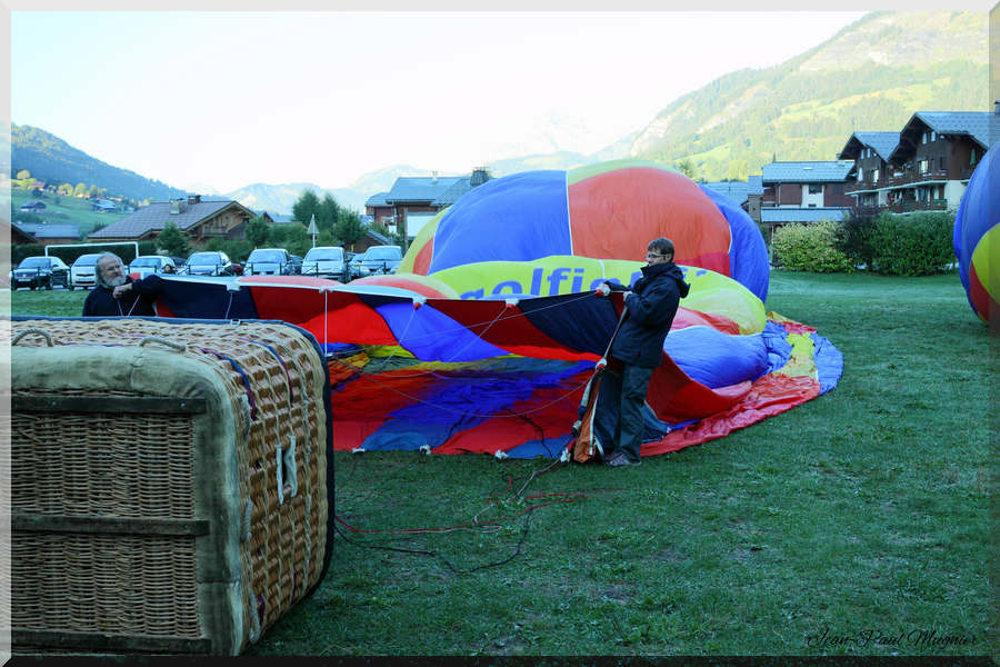 Le gonflage du ballon